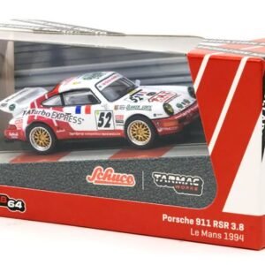 Schuco x Tarmac Works Porsche 911 RSR 3.8 #52 Le Mans 1994