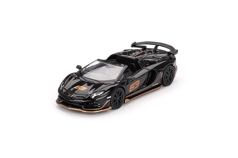 Mini GT Lamborghini Aventador SVJ 63 Roadster Nero Aldebaran - obrazek 2