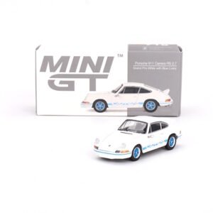 Mini GT Porsche 911 Carrera RS 2.7 – Grand Prix White with Blue Livery