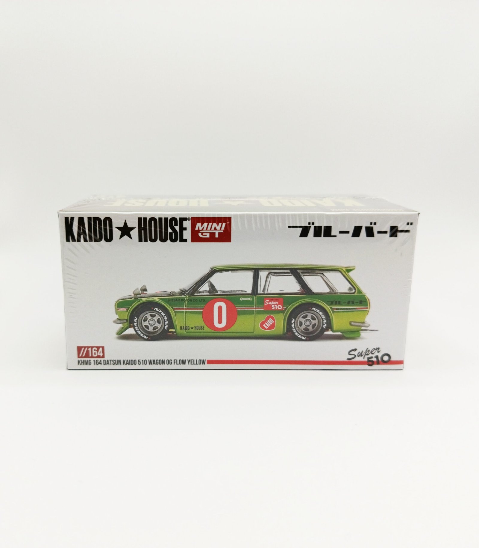 Mini GT Kaido House Datsun 510 Wagon OG Flow Yellow #164 1:64