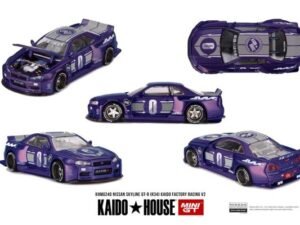 Mini GT x Kaido House Nissan Skyline GT-R (R34) Kaido Factory Racing V2 - PREORDE