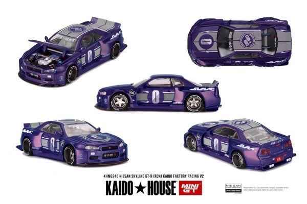 Mini GT x Kaido House Nissan Skyline GT-R (R34) Kaido
