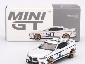 Mini GT BMW 3.0 CSL White 1:64