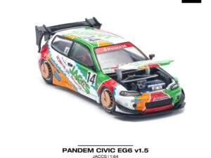Pop Race Honda Civic EG6 Pandem JACCS 1:64 – JDM Legend