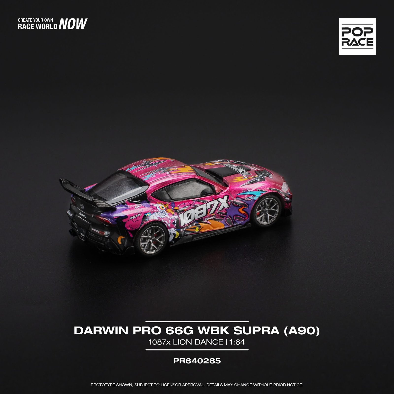 Pop Race Toyota Supra DarwinPRO 66G WBK 1087X 1:64 - obrazek 2