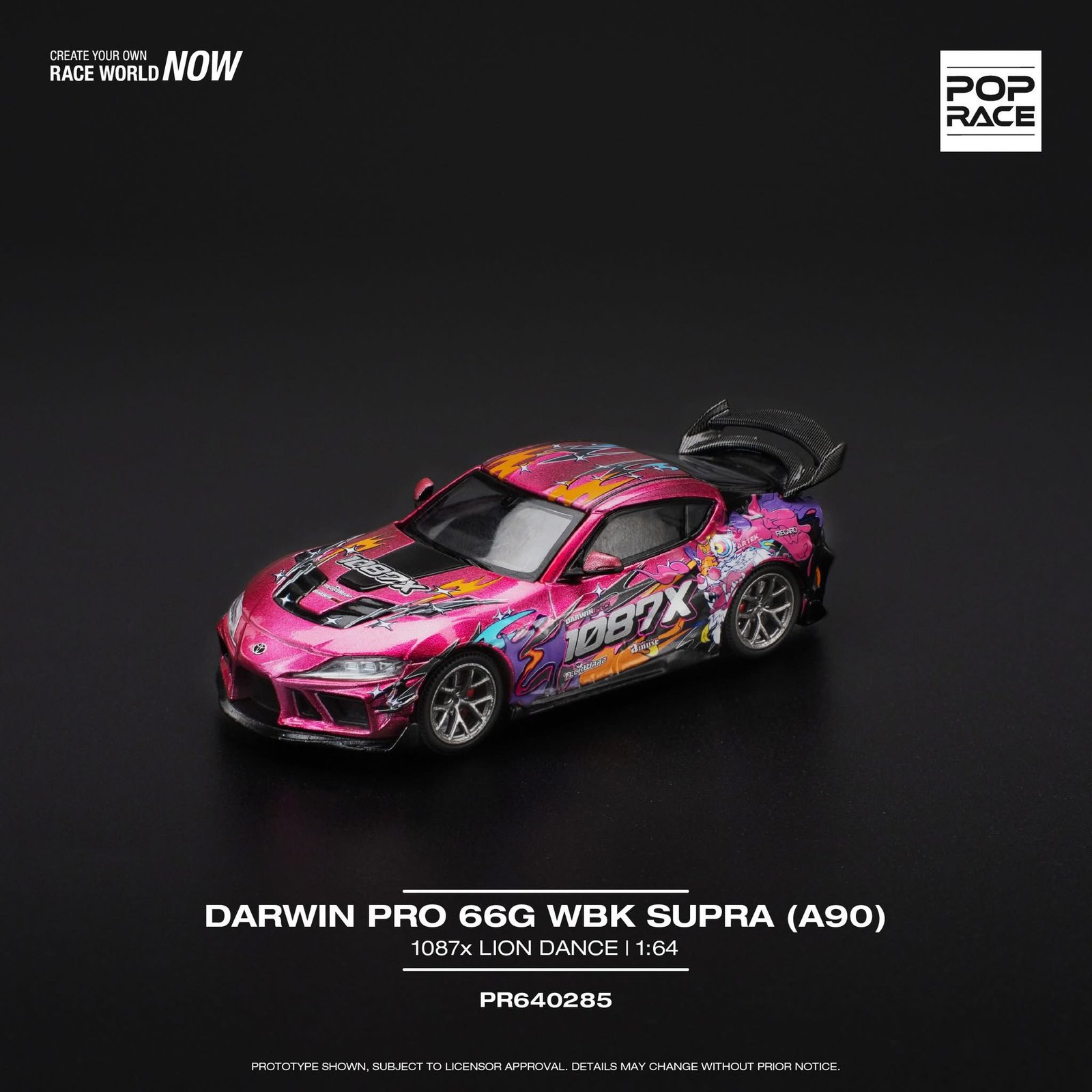 Pop Race Toyota Supra DarwinPRO 66G WBK 1087X 1:64