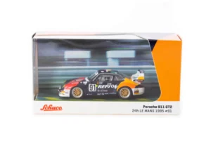 Schuco x Tarmac Works Porsche 911 GT2 24h Le Mans 1995 #91 1:64