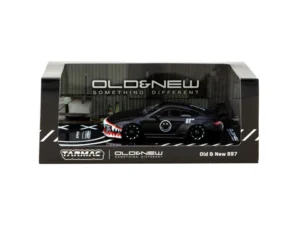 Tarmac Works Old & New Porsche 997 Matte Black 1:64