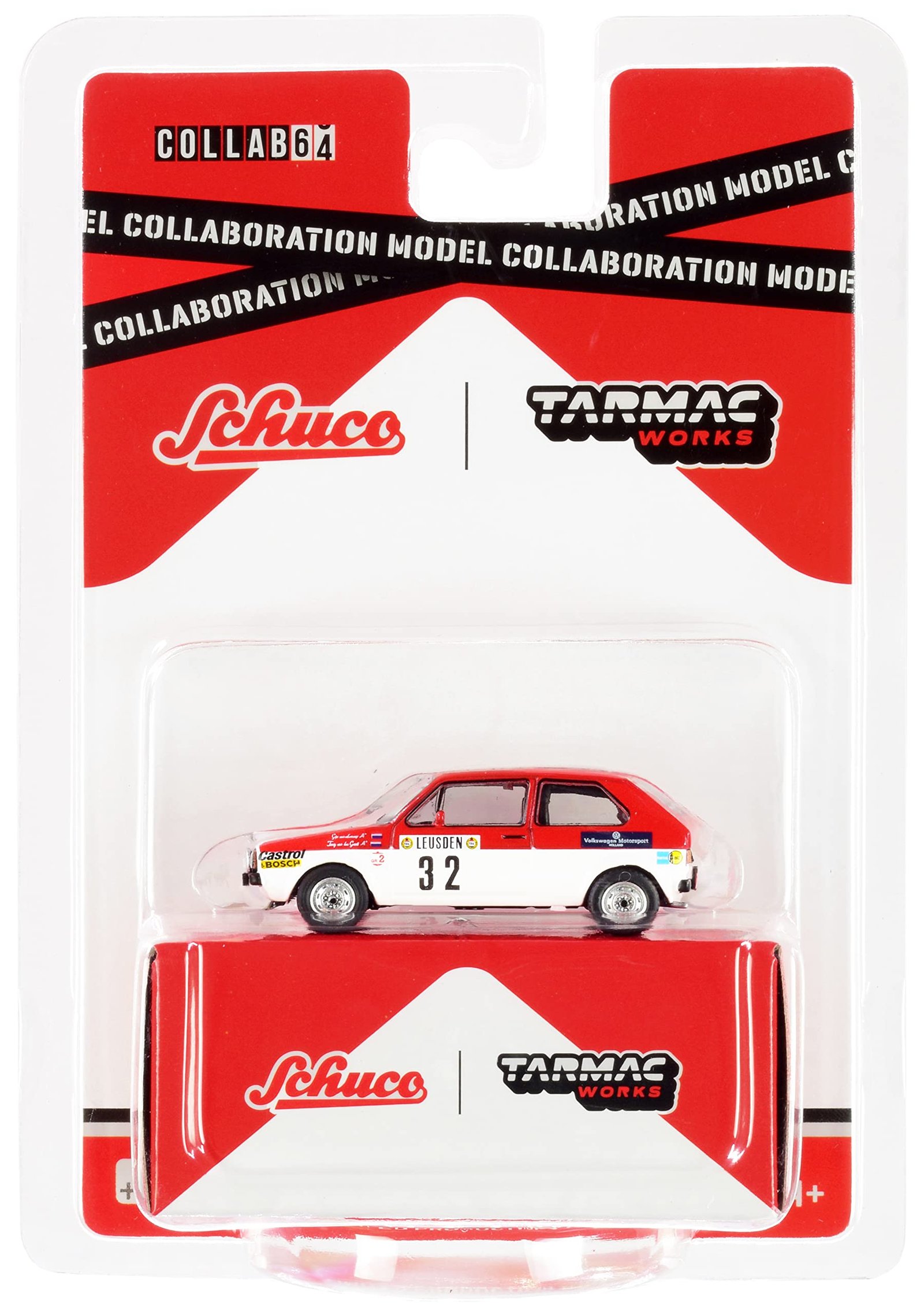 Schuco x Tarmac Works VW Golf GTI MK1 Rally Monte Carlo 1980 1:64