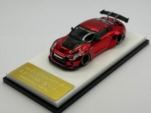 My Model Collect Liberty Walk Nissan GT-R R35 Chrome Red 1:64