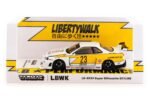 Nissan Skyline GT-R R34 LBWK #23 White/Yellow 1:43