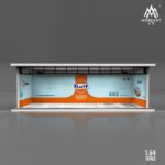 MoreArt Diorama 1:64 – Gulf Racing Garaż LED