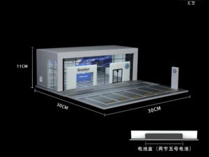 MoreArt Diorama 1:64 – Salon Volkswagen z Parkingiem (LED)