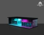 MoreArt Diorama 1:64 - Cyberpunk kolorowy LED