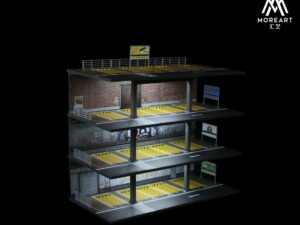 MoreArt Diorama 1:64 - 3-piętrowy garaż podświetlany