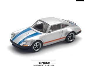 Pop Race Singer Silver & Blue 1:64