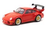 Schuco x Tarmac Porsche 911 GT2 (993) Red / Gold Wheels 1:64