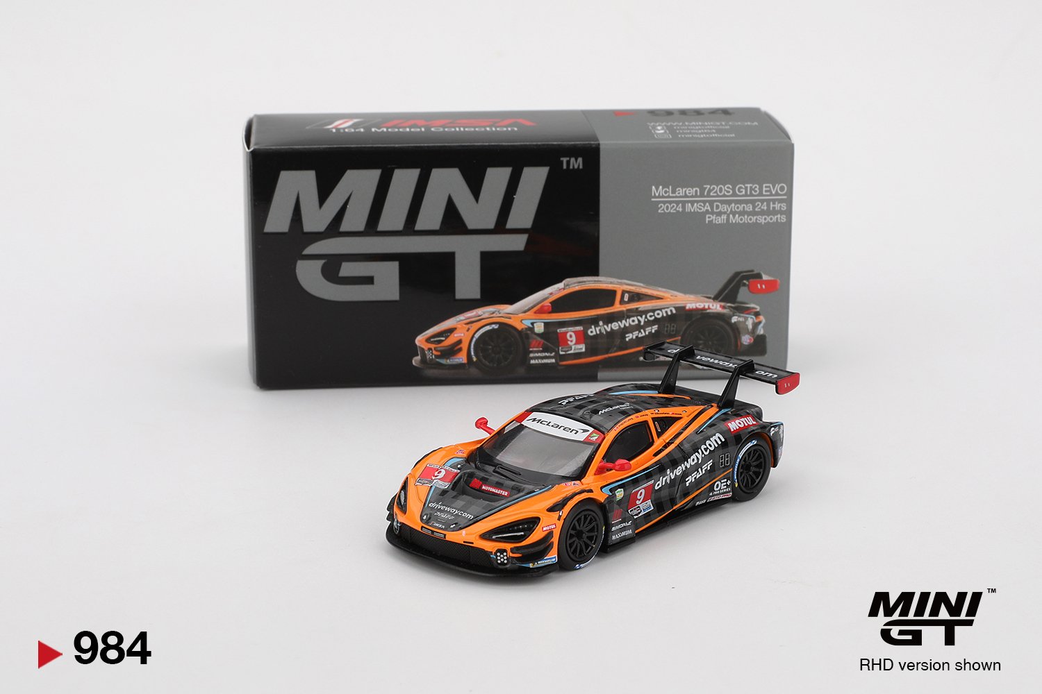 MINI GT McLaren 720S GT3 EVO Pfaff Daytona 2024 1:64