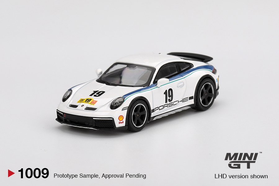 MINI GT Porsche 911 Dakar Rally 1974 – #19 White/Blue 1:64 BLISTER - obrazek 2