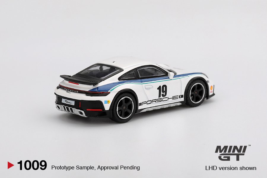 MINI GT Porsche 911 Dakar Rally 1974 – #19 White/Blue 1:64 BLISTER - obrazek 3