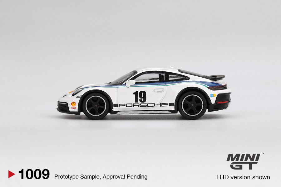 MINI GT Porsche 911 Dakar Rally 1974 – #19 White/Blue 1:64 BLISTER - obrazek 4
