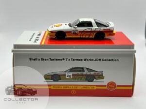 Tarmac Works Toyota Supra 3.0 GT Turbo A ’88 – Shell x Gran Turismo – 1:64