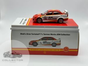 Tarmac Works Mitsubishi Lancer Evolution V GSR ’98 – Shell x Gran Turismo – 1:64