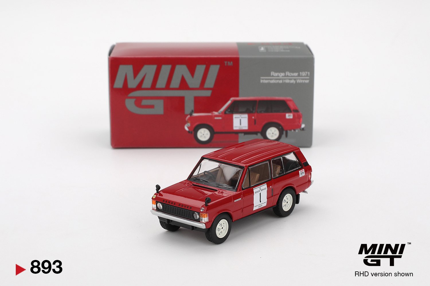 MINI GT Range Rover 1971 Hillrally Winner Red 1:64