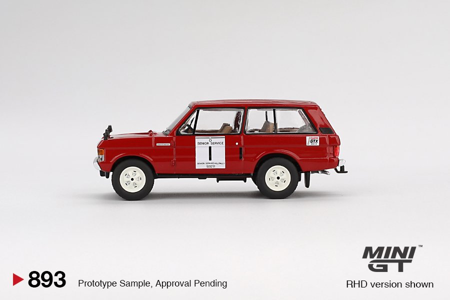 MINI GT Range Rover 1971 Hillrally Winner Red 1:64 - obrazek 3
