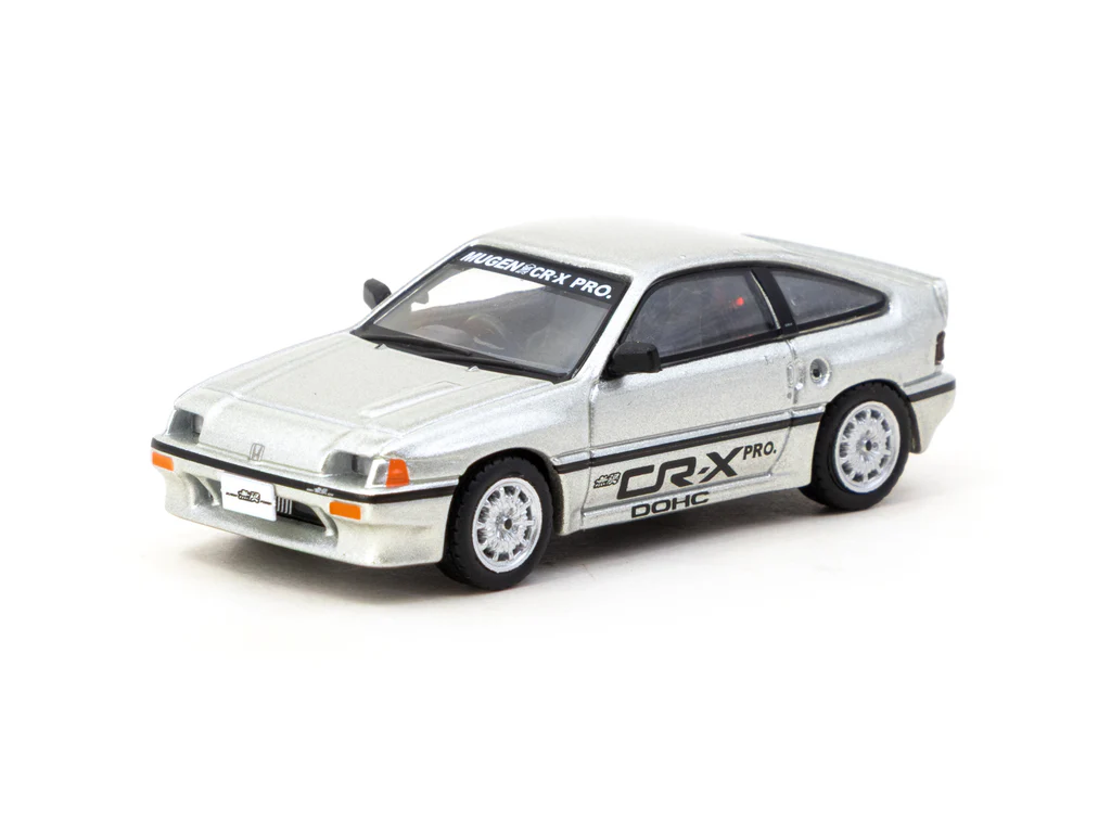 Tarmac Works Honda Mugen CR-X PRO Silver 1:64 (Tarmac Cards) - obrazek 2