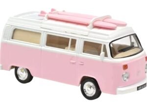 Norev VW Type 2 Combi Surf – Pink/White 1:64