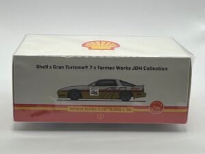 Tarmac Works Toyota Supra 3.0 GT Turbo A ’88 – Shell x Gran Turismo – 1:64