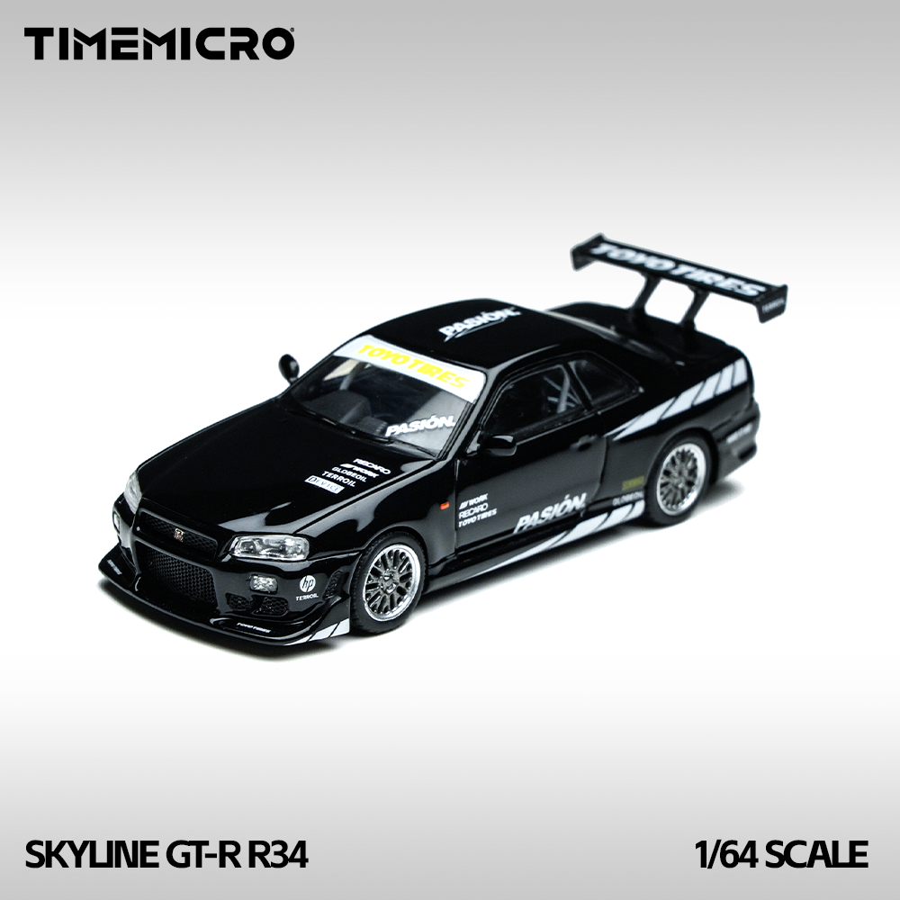 Timemicro Nissan Skyline GT-R R34 Pasion 1:64