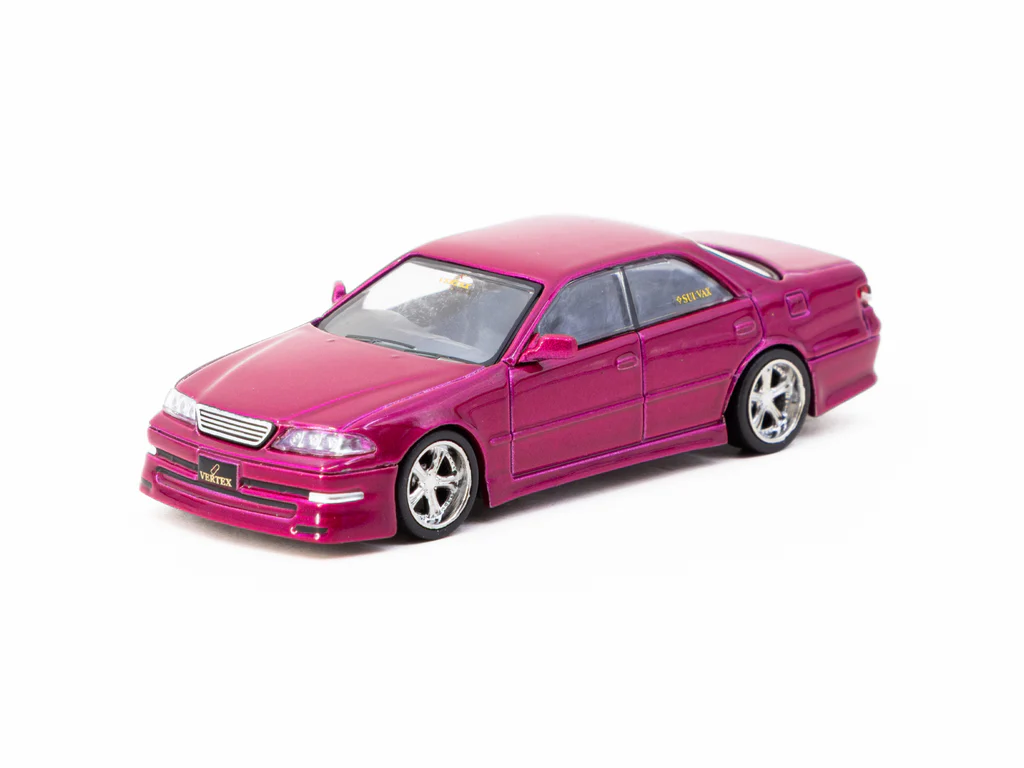 Tarmac Works Toyota Mark II JZX100 VERTEX Red 1:64 - obrazek 2