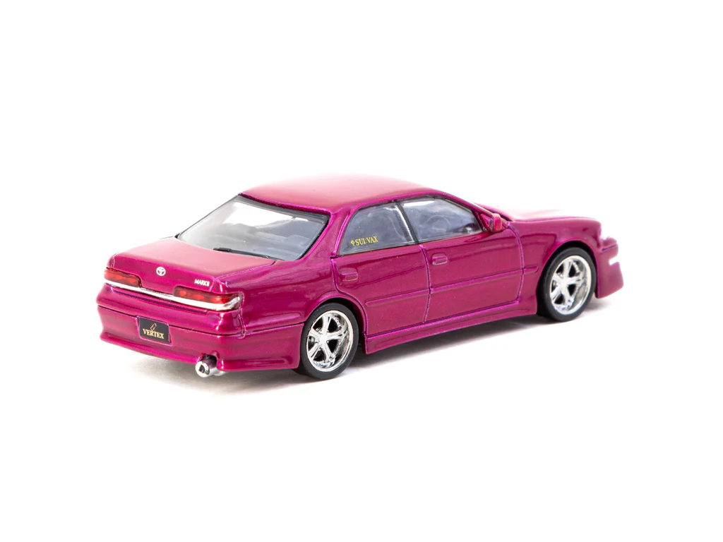 Tarmac Works Toyota Mark II JZX100 VERTEX Red 1:64 - obrazek 3