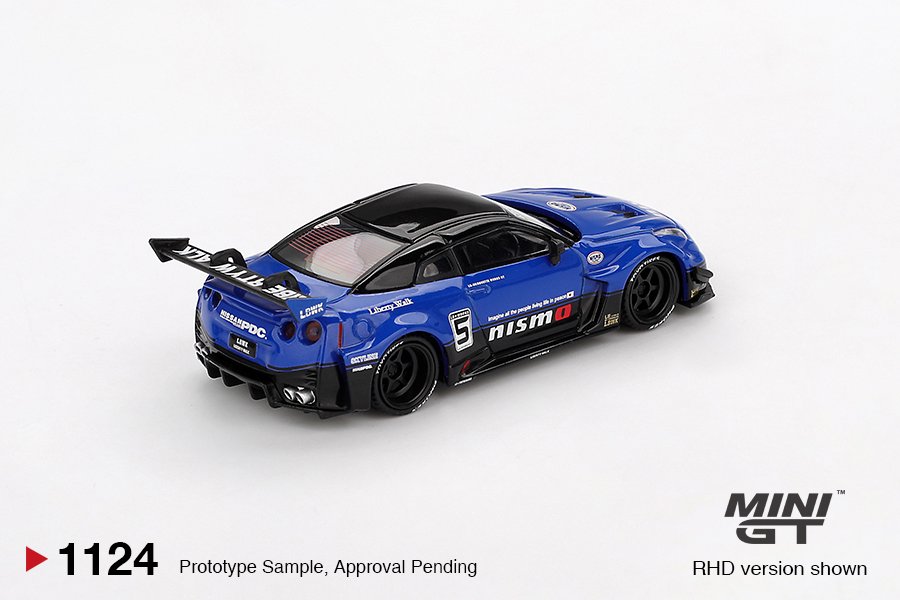 Mini GT LB-Silhouette WORKS GT NISSAN 35GT-RR Blue 1:64 - obrazek 3