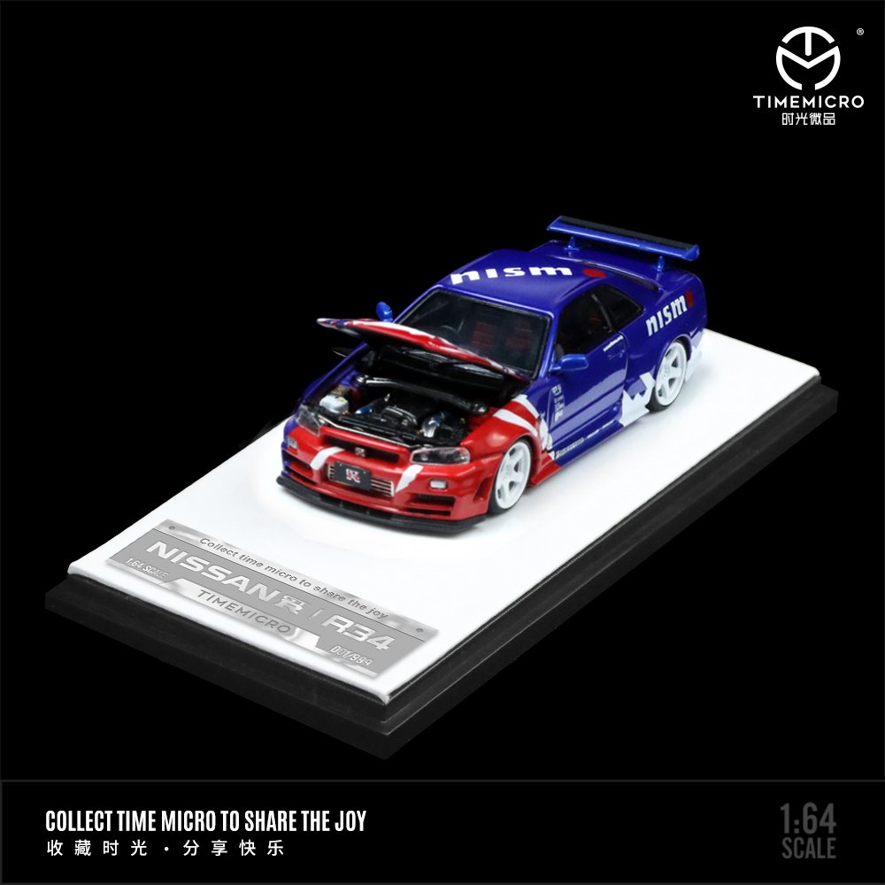 Timemicro Nissan Skyline GT-R R34 NISMO 1:64