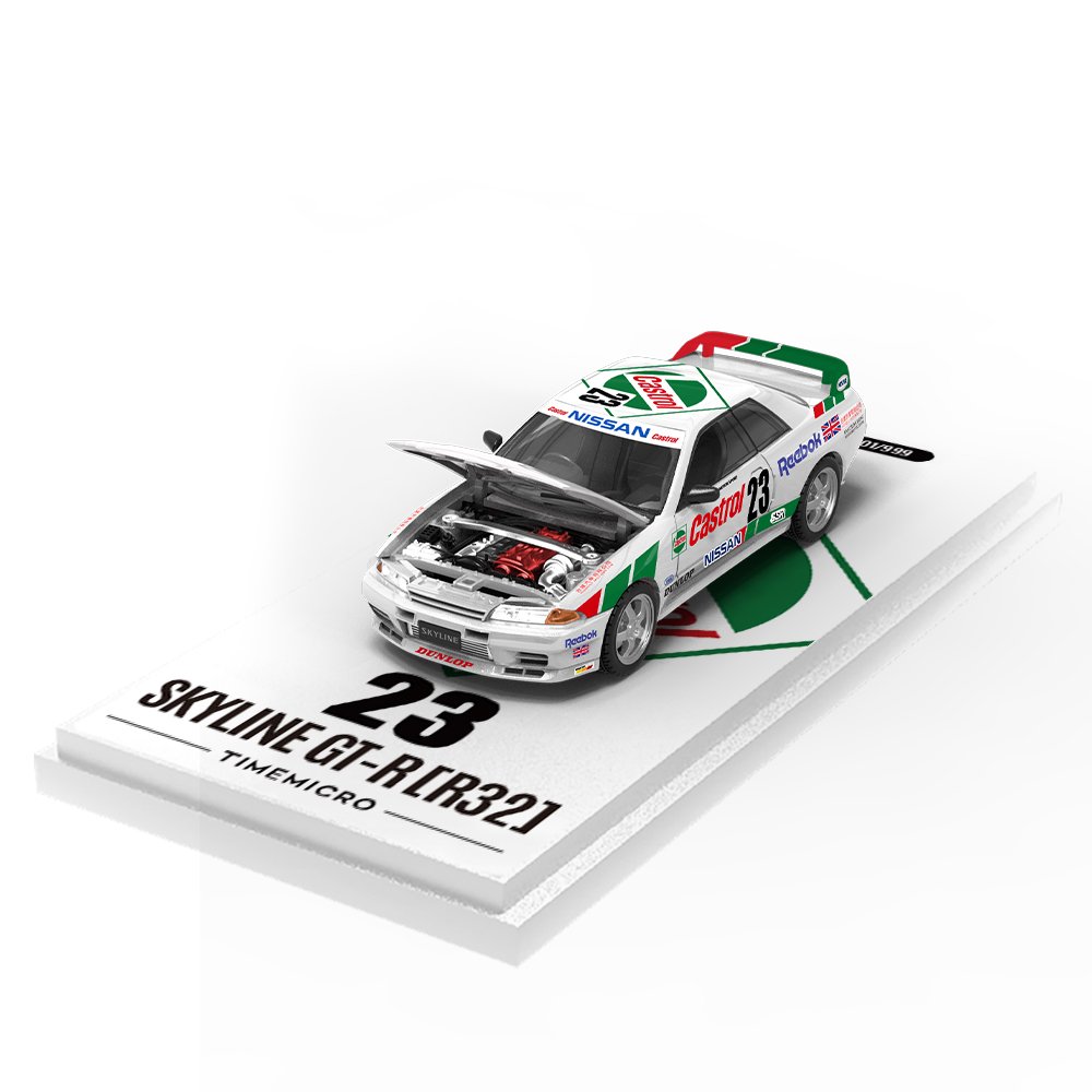 Timemicro Nissan Skyline GT-R R32 Castrol #23 1:64