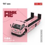 COOL.CAR Pink Pig Transporter Truck Limited 999 1:64