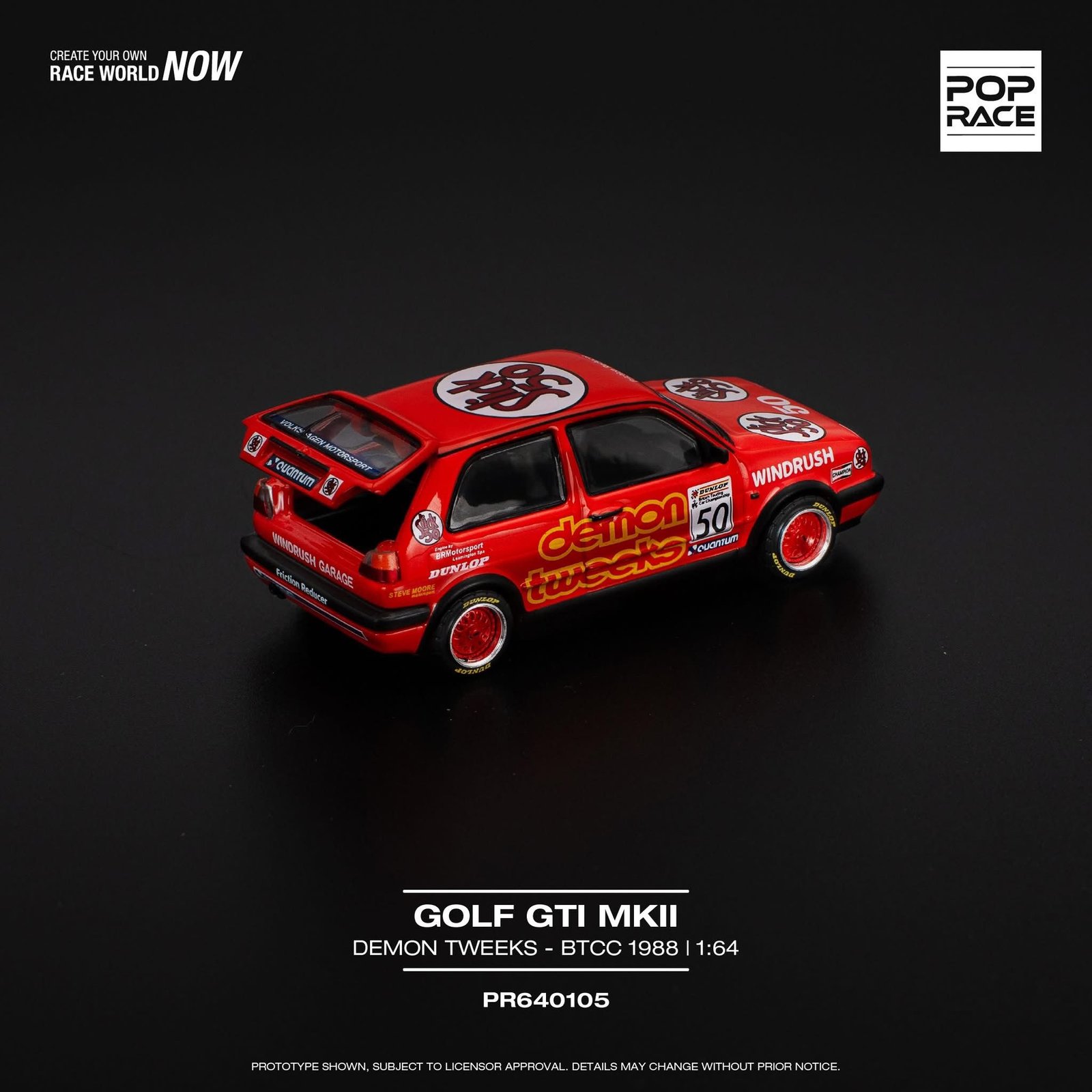 Pop Race Volkswagen Golf GTI MK2 1:64 - obrazek 2