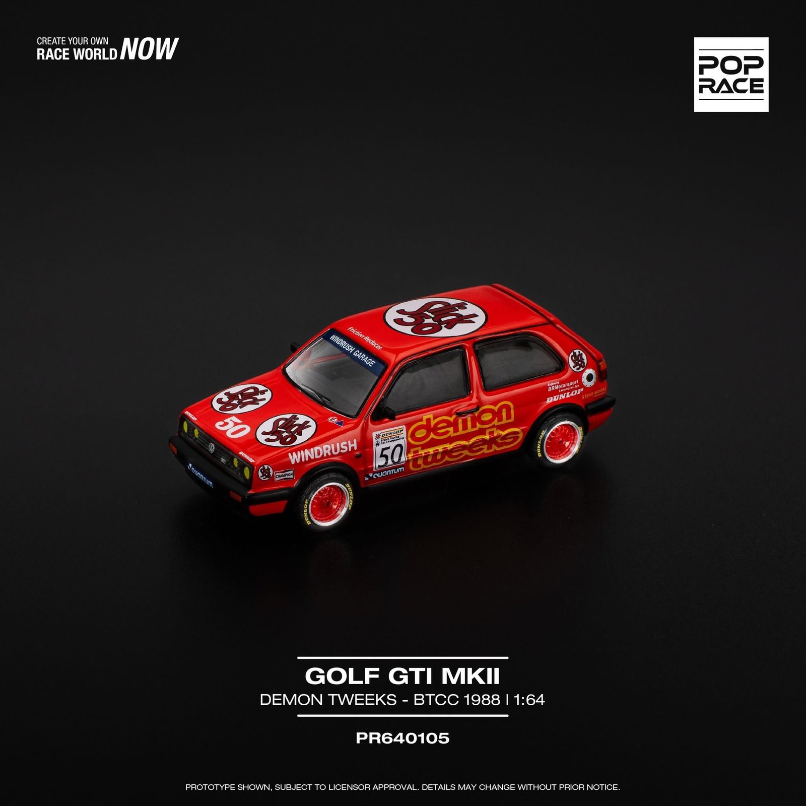 Pop Race Volkswagen Golf GTI MK2 1:64
