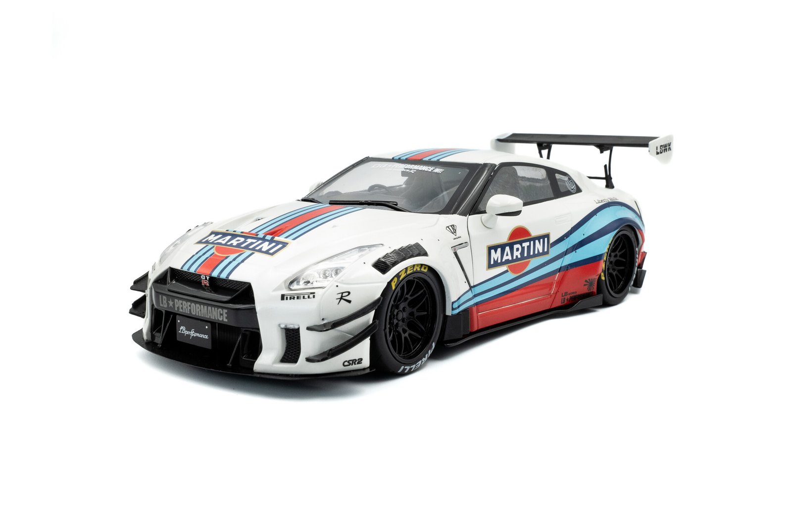 Solido Nissan GT-R R35 Liberty Walk Martini 1:18