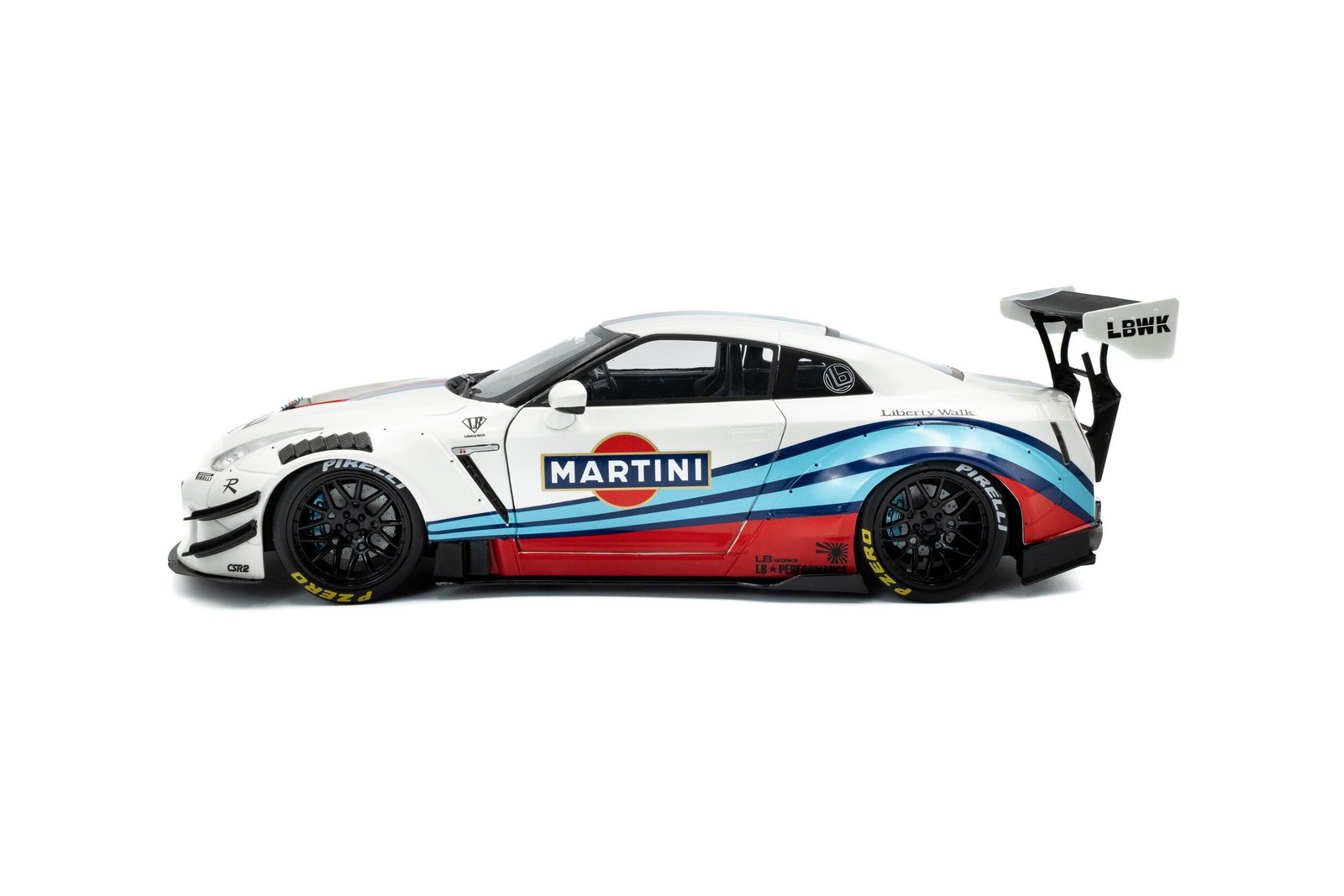 Solido Nissan GT-R R35 Liberty Walk Martini 1:18 - obrazek 2