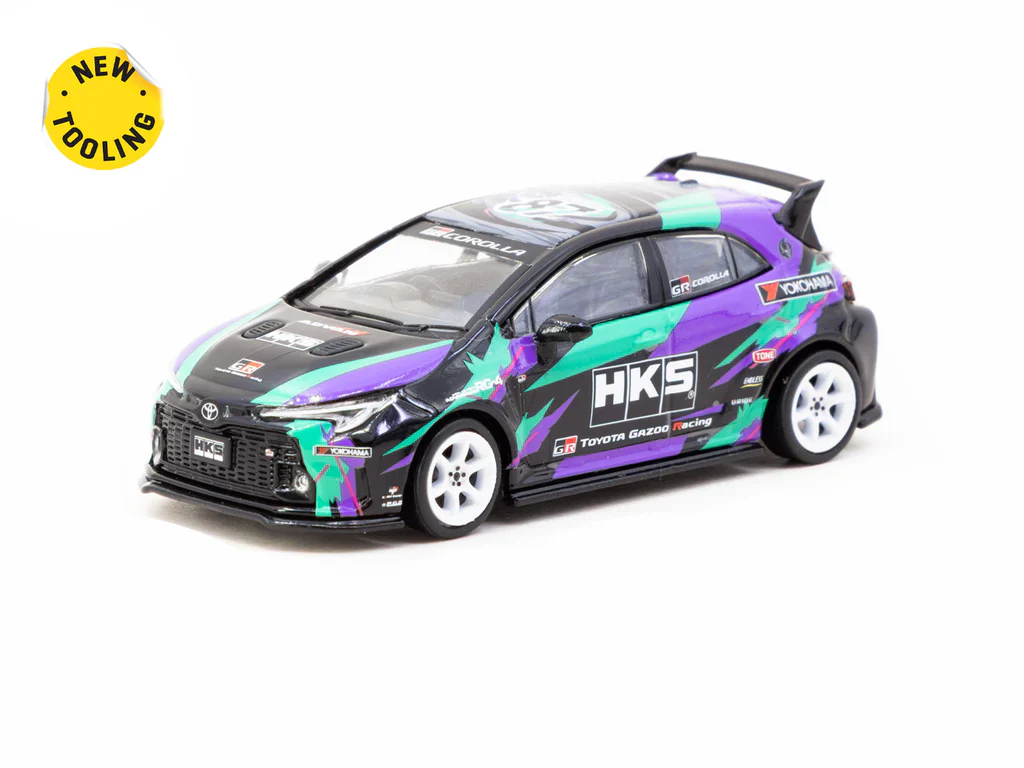 Tarmac Works Toyota GR Corolla HKS Livery 1:64 - obrazek 2