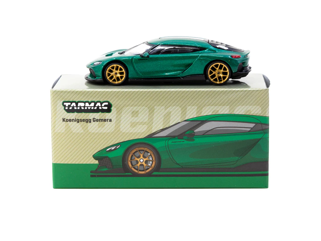 Tarmac Works Koenigsegg Gemera Green Gold Wheels 1:64