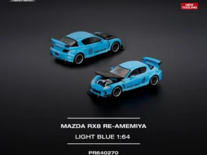 Pop Race Mazda RX-8 RE-Amemiya Light Blue PR640270 1:64
