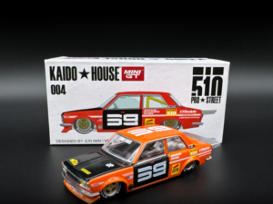 Mini GT Kaido House Kaido GT Datsun 510 Pro Street Orange 1:64