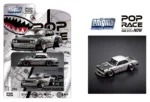 Pop Race x Enigma Skyline GT-R V8 Drift Hakosuka Metallic Silver PRE005 1:64