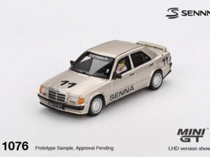 Mini GT Mercedes-Benz 190 E 2.3-16 #11 Ayrton Senna 1984 Nürburgring Race of Champions 1:64
