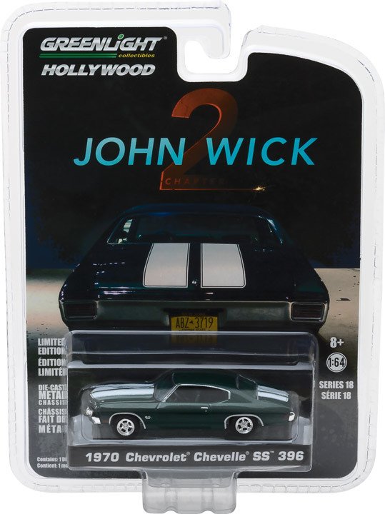 Greenlight Hollywood John Wick 2 Chevrolet Chevelle SS 396 1970 – 1:64